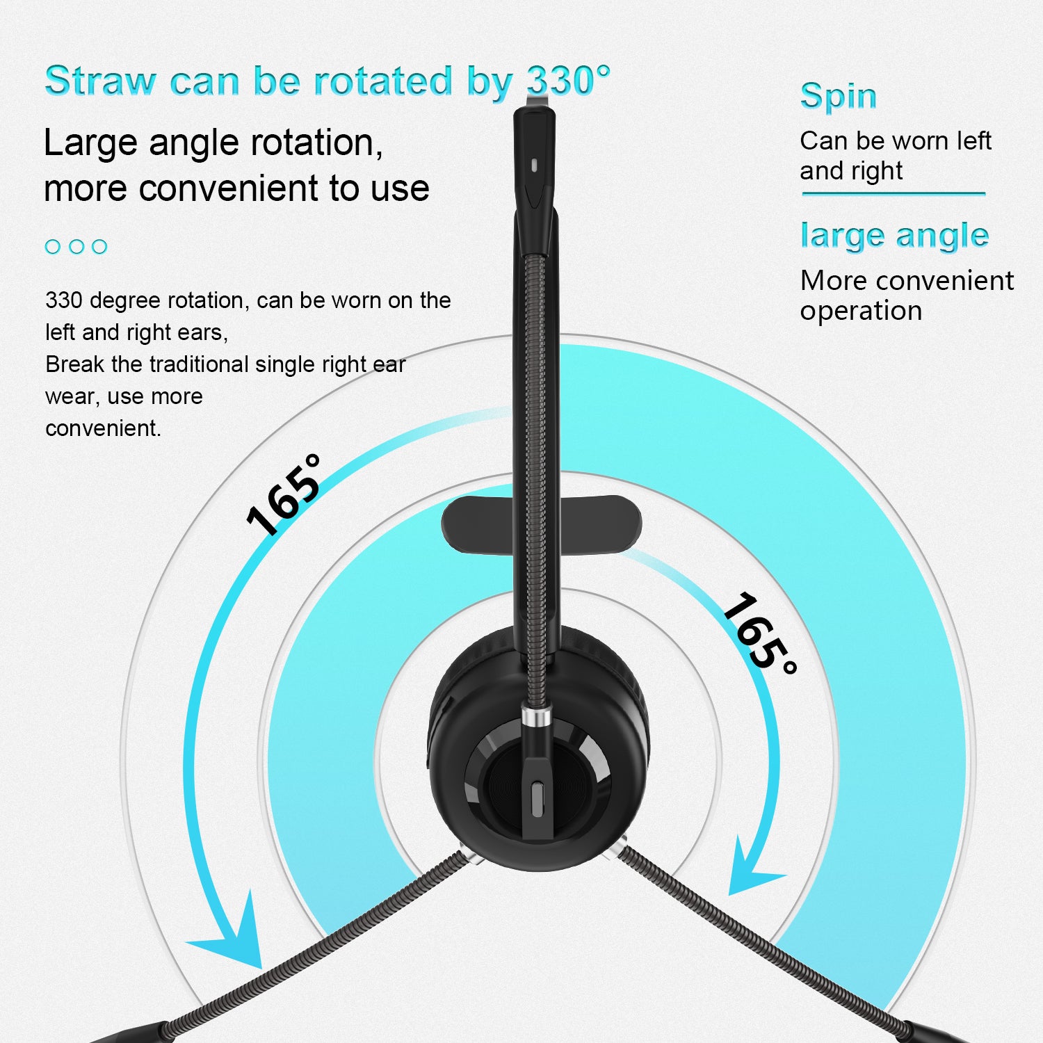 ANIVIA A8 Single Ear Bluetooth 5.0 Wireless Headphone Call Center Headset with Noise Cancelling Microphone and Charging Dock ANIVIA A8 Single Ear Bluetooth 5.0 Wireless Headphone Call Center Headset with Noise Cancelling Microphone and Charging Dock